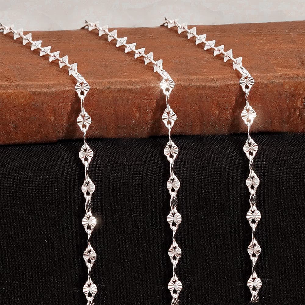 Dây Bạc Sequin Chain | CBSQ00 thumbnail 1