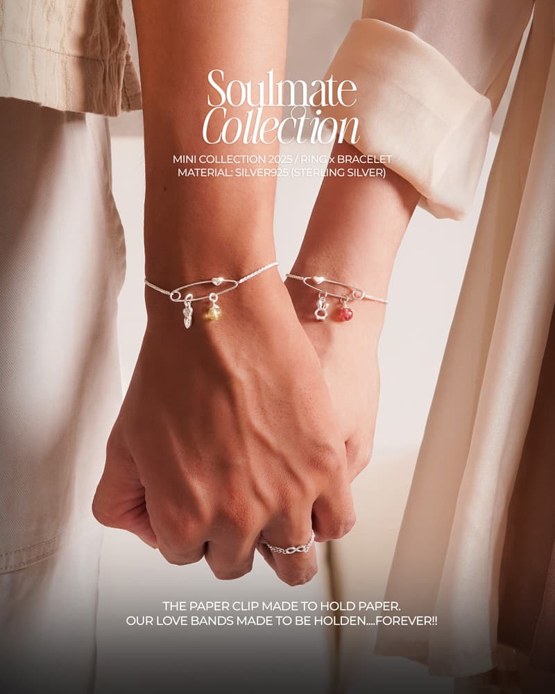 Vòng Tay Couple Sincera Safety Pin Với Charm Tùy Chỉnh thumbnail 1