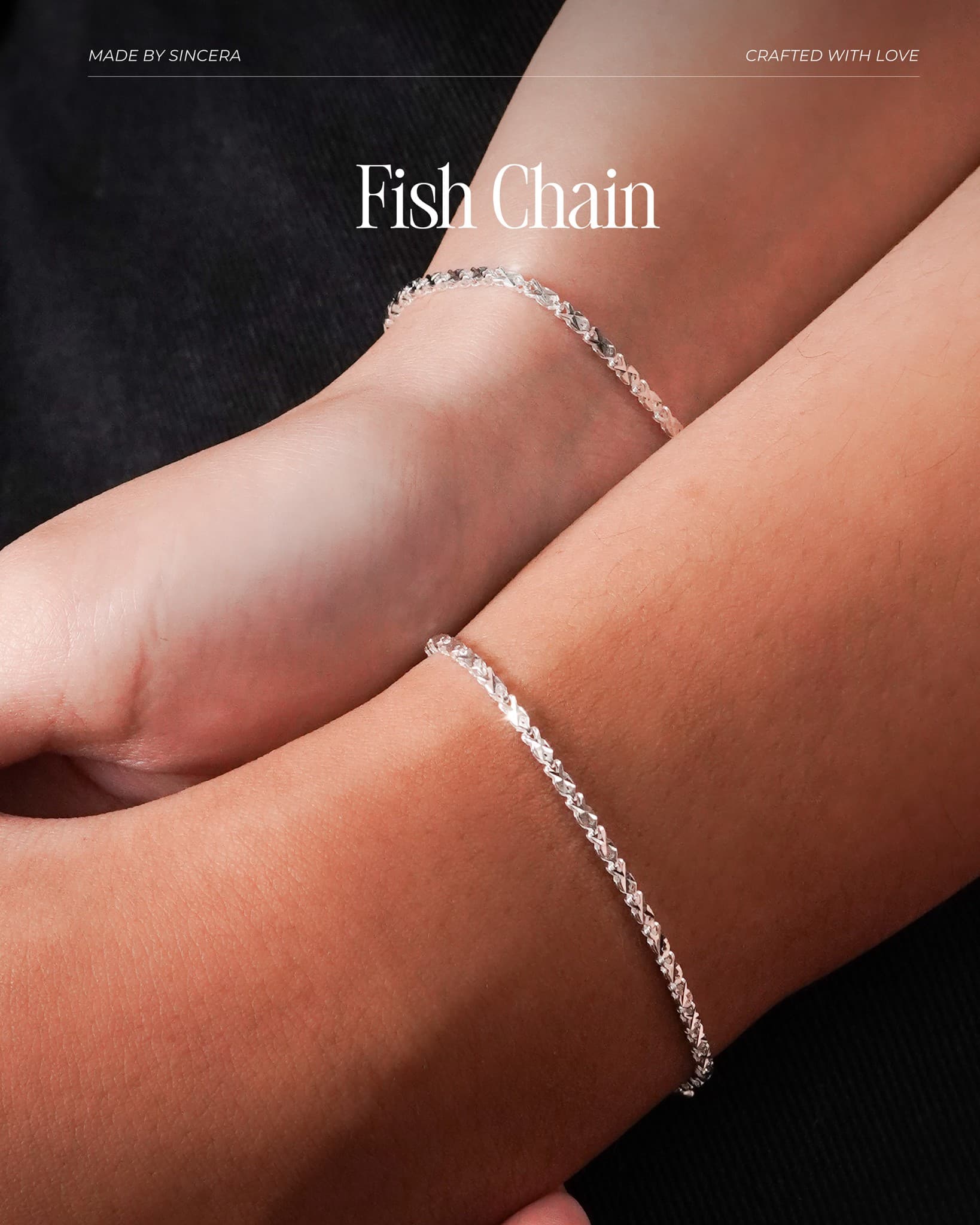 Lắc Tay Bạc s925 Sincera Fish Chain thumbnail 1