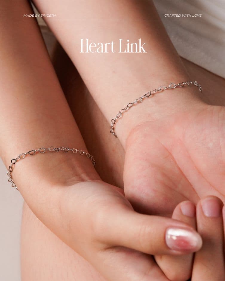 Lắc Tay Bạc s925 Sincera Heart Link thumbnail 1