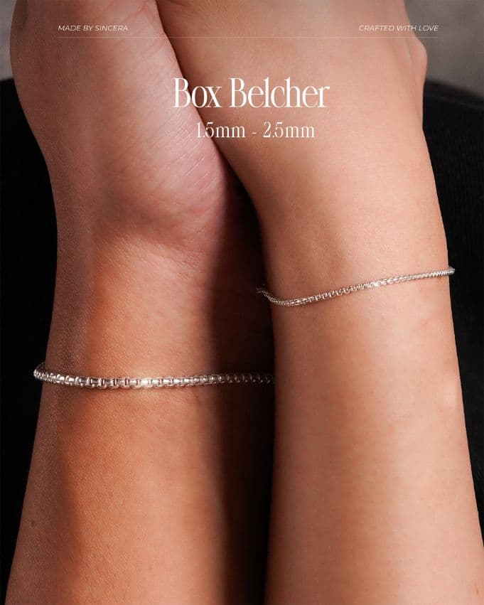Lắc Bạc s925 Sincera Box Belcher Chain thumbnail 1
