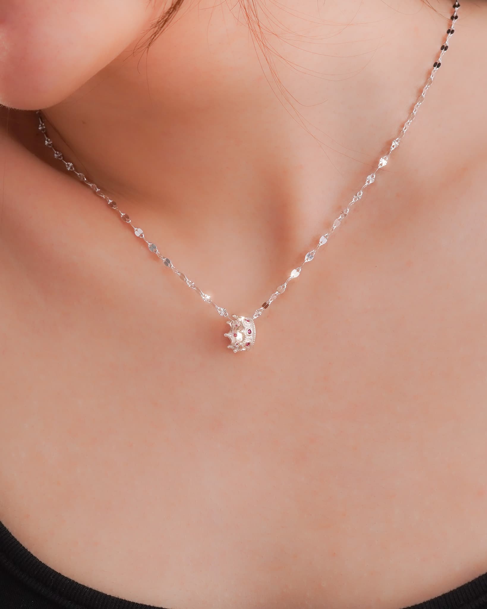 Charm Sincera Crown Khảm Đá Cz - Bạc s925 thumbnail 2