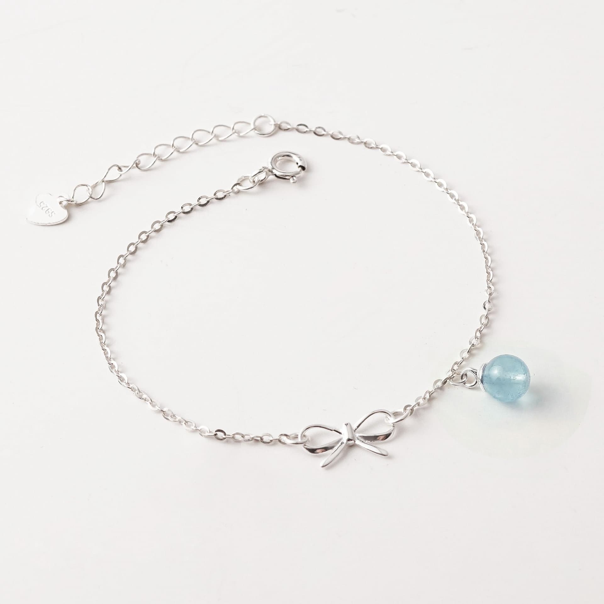 Vòng Tay Sincera Bowtie Birthstone | Bạc s925 Mix Đá thumbnail 1