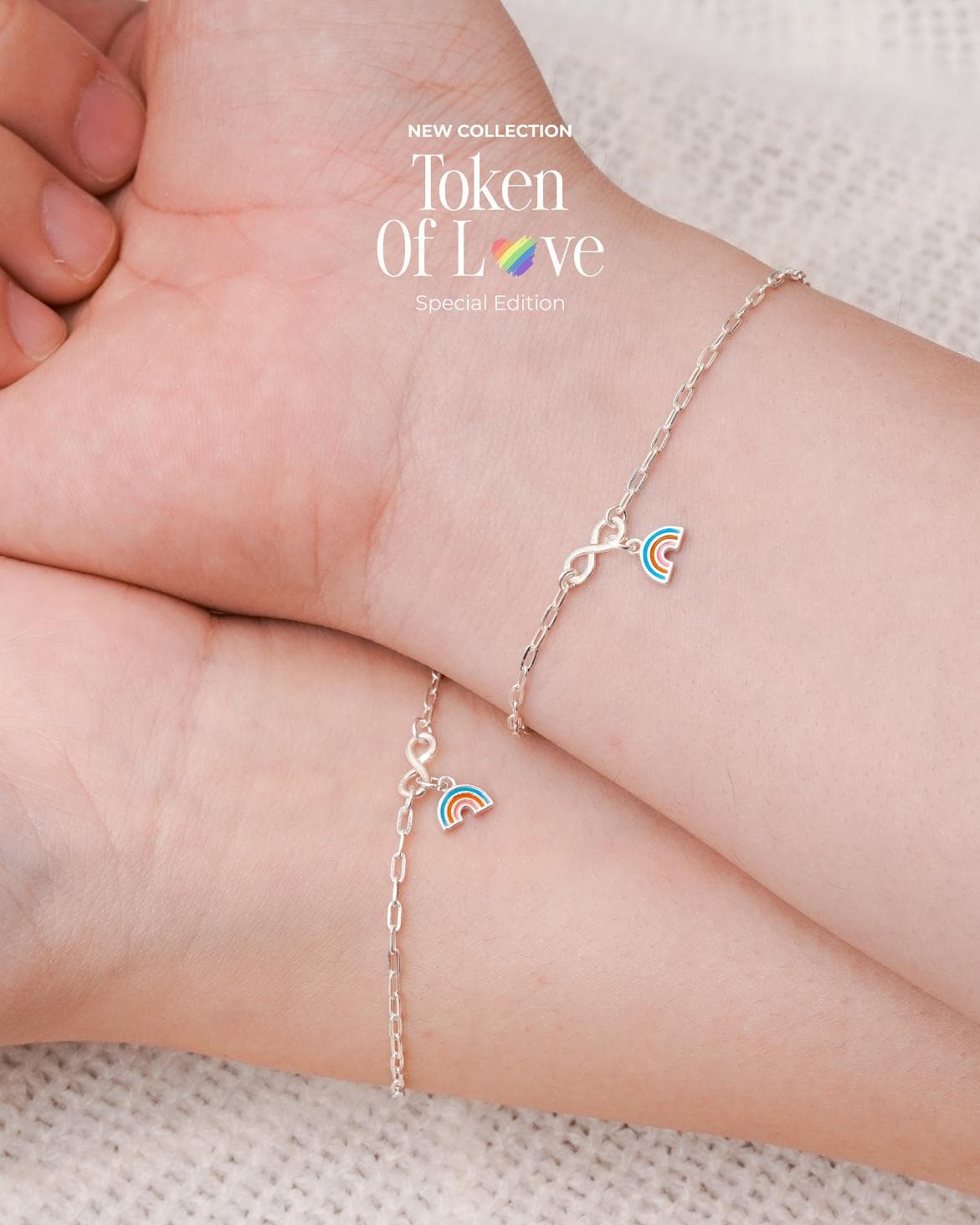 Vòng Tay Sincera Infinity Pride Rainbow | Bạc s925 thumbnail 1