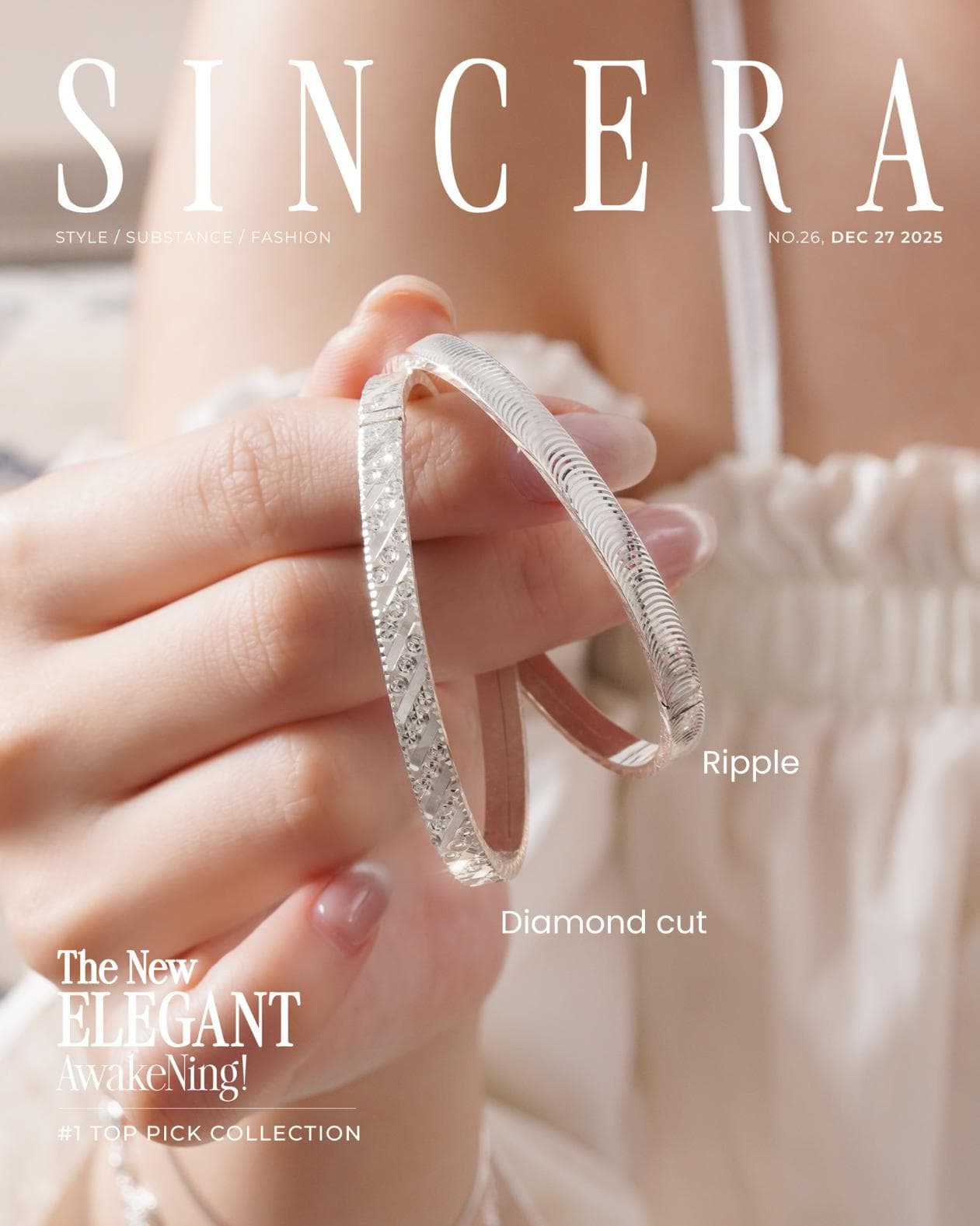Sincera Élan Grace Bangle | Silver 950 thumbnail 2