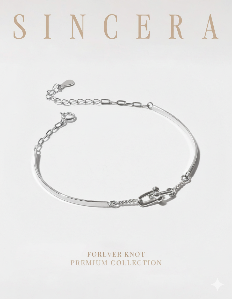 Sincera Forever Knot Bracelet | Silver 925 thumbnail 1