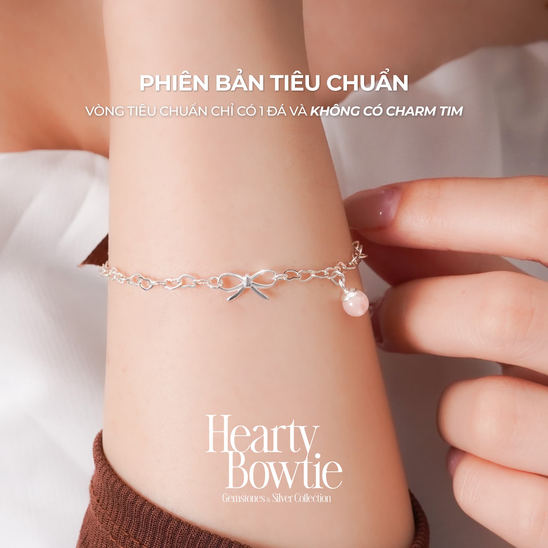 Vòng Tay Sincera Hearty Bowtie | Bạc s925 Mix Đá thumbnail 4