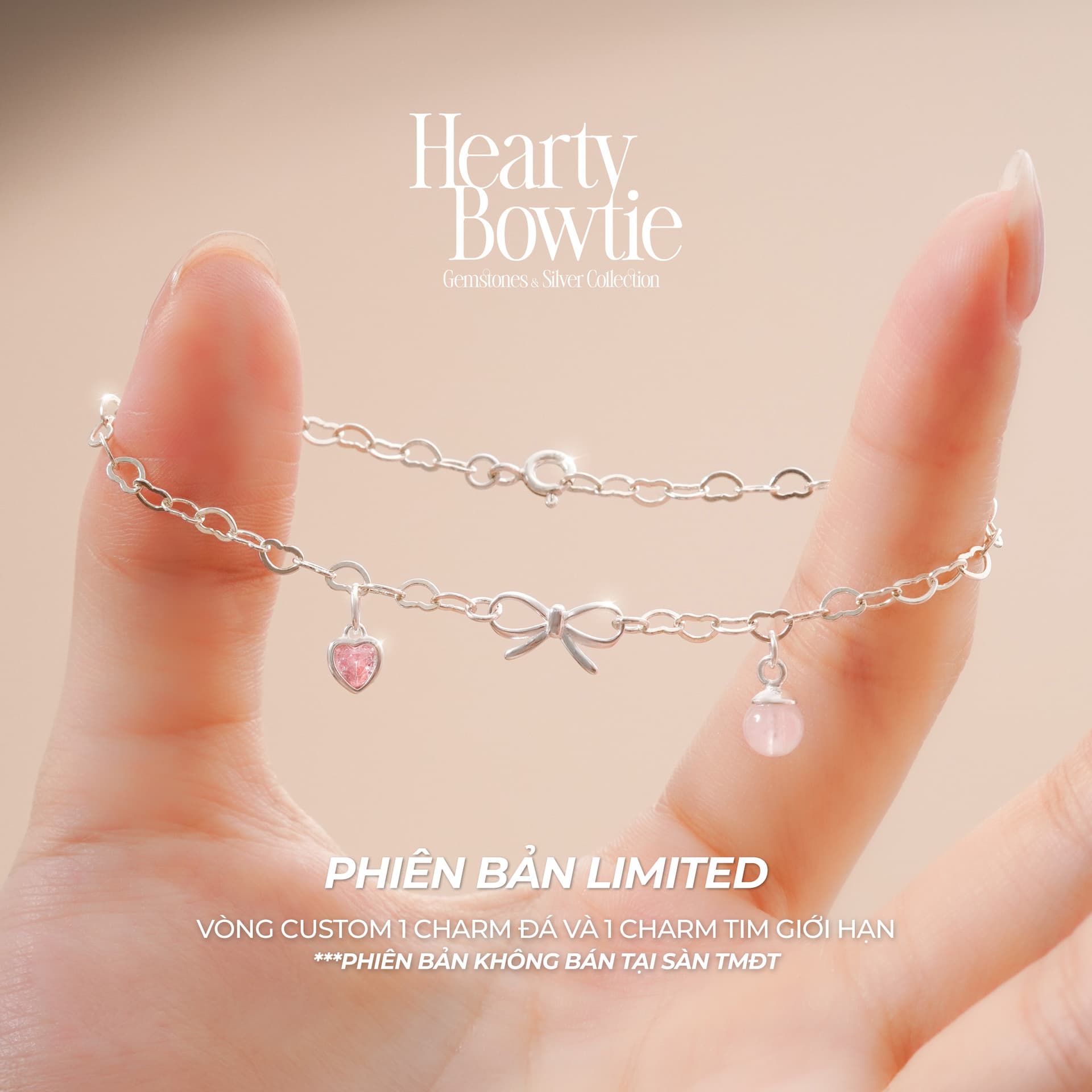 Vòng Tay Sincera Hearty Bowtie | Bạc s925 Mix Đá thumbnail 2