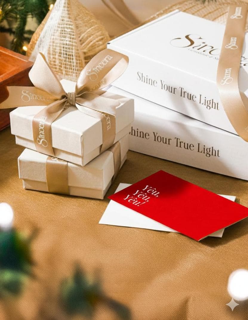 Set Gói Quà Và Thẻ Ghi Lời Nhắn Sincera | (Không Trang Sức) thumbnail 2