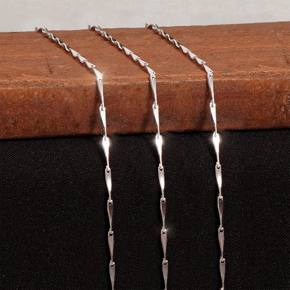Dây Bạc Barley Corn Chain | CBBC00 1