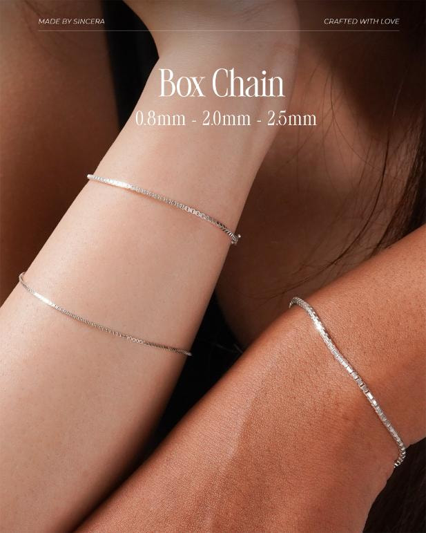 Dây Bạc Box Chain 1