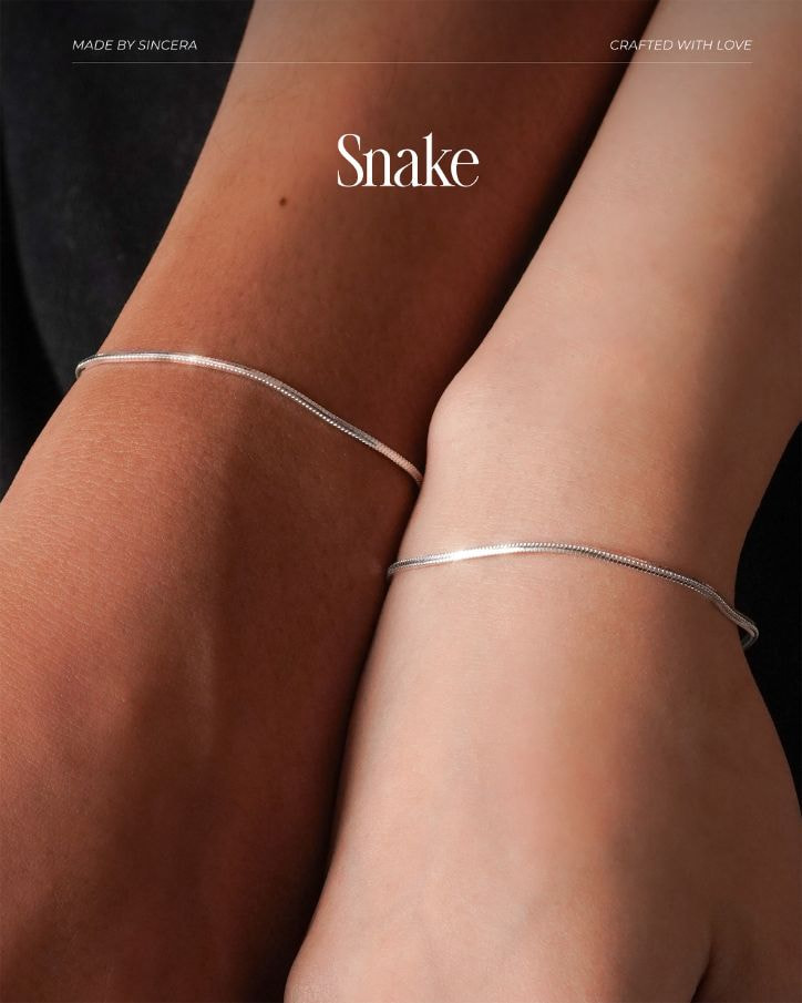 Lắc Bạc s925 Sincera Snake Chain 1