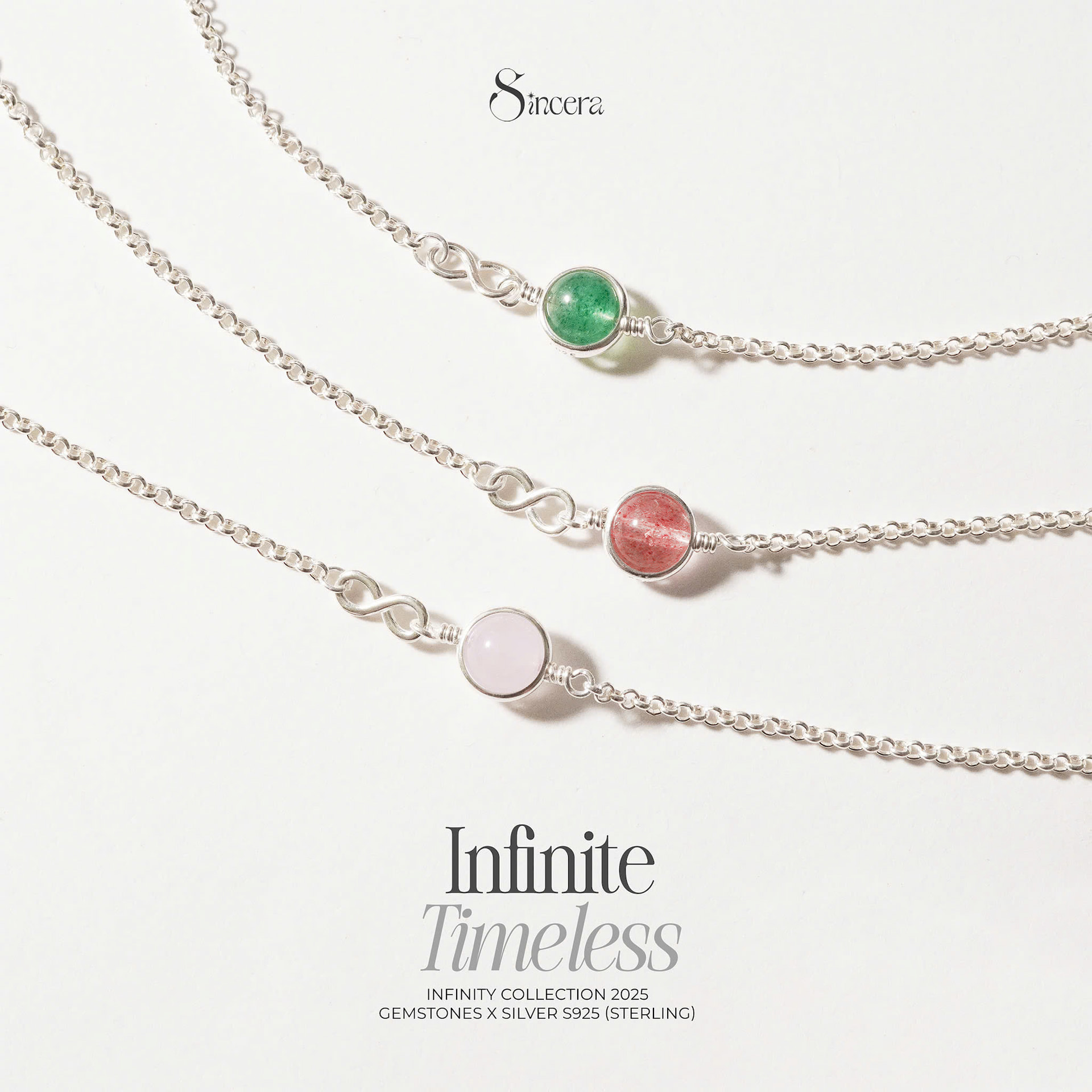 Vòng Tay Sincera Infinite Timeless | Bạc s925 Mix Đá 2