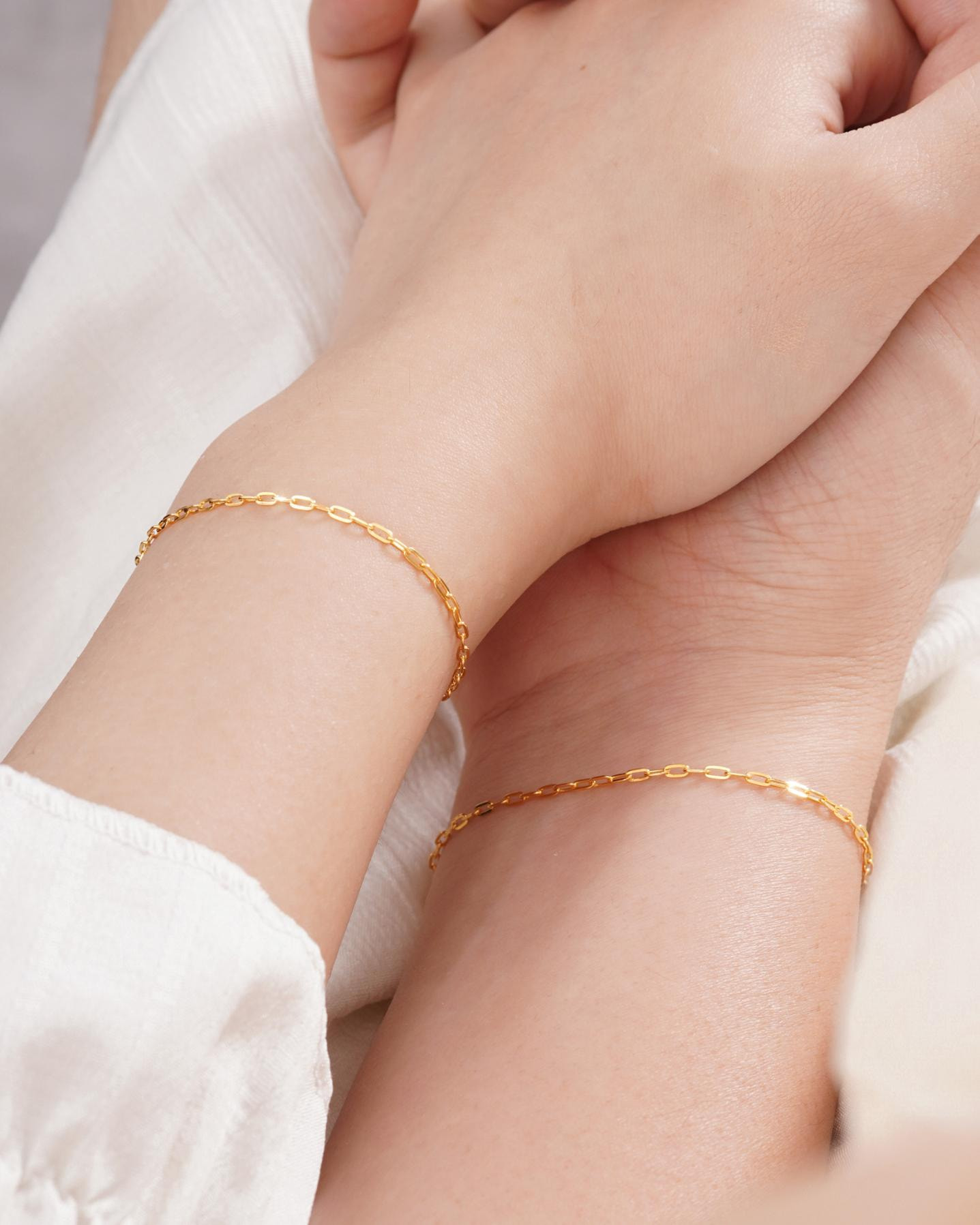 Vòng Tay Sincera Paper Clip | Xi vàng 4