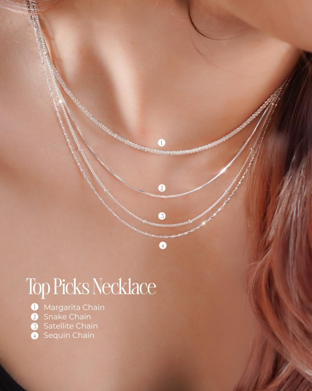 [Custom] Dây Chuyền Trơn Kèm Mặt Tùy Chọn Sincera | Bạc s925 1