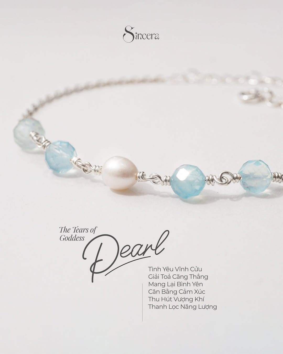 Vòng Tay SINCERA Ngọc Trai Mix Đá - Mystic Collection 2