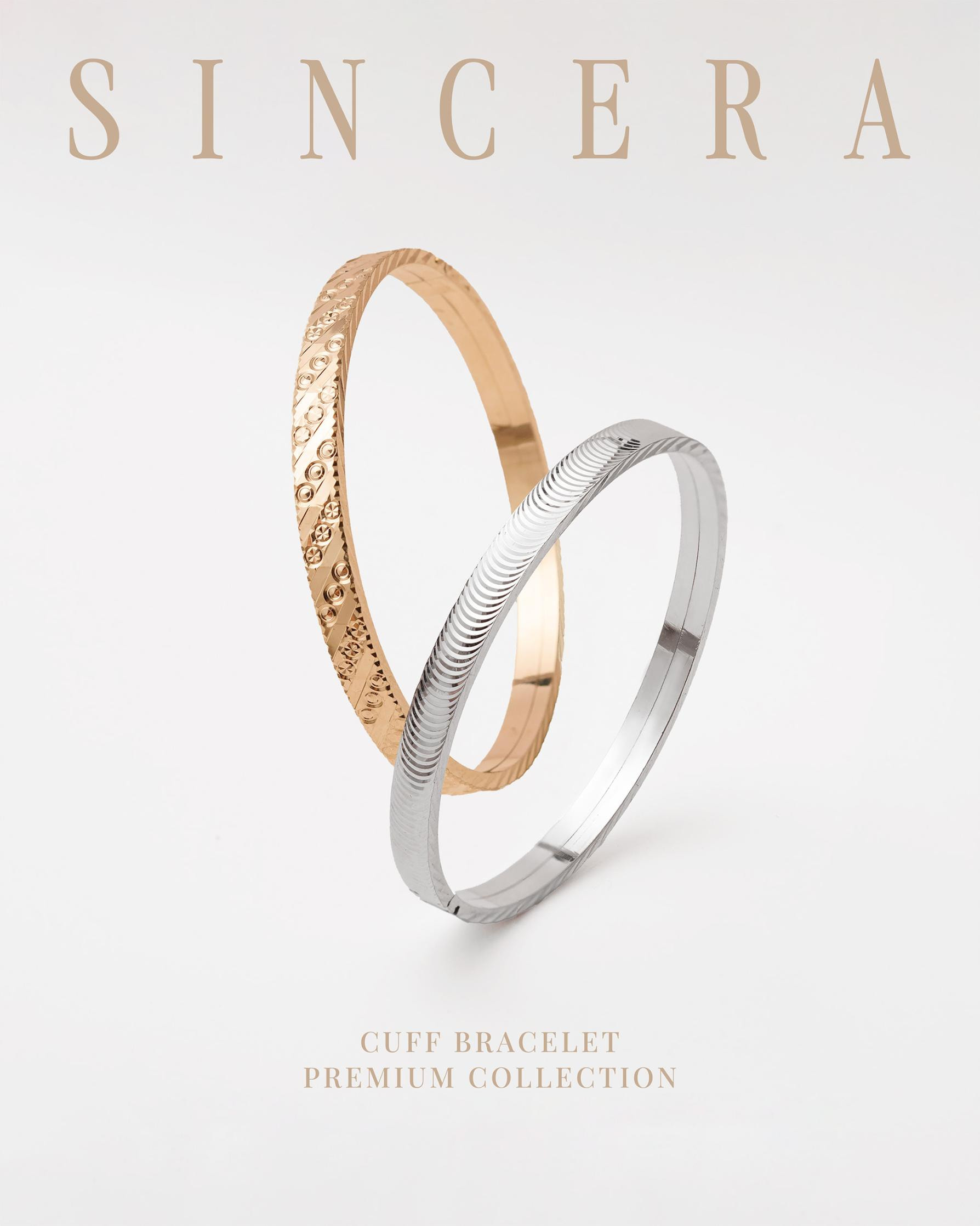 Sincera Élan Grace Bangle | Silver 950 1
