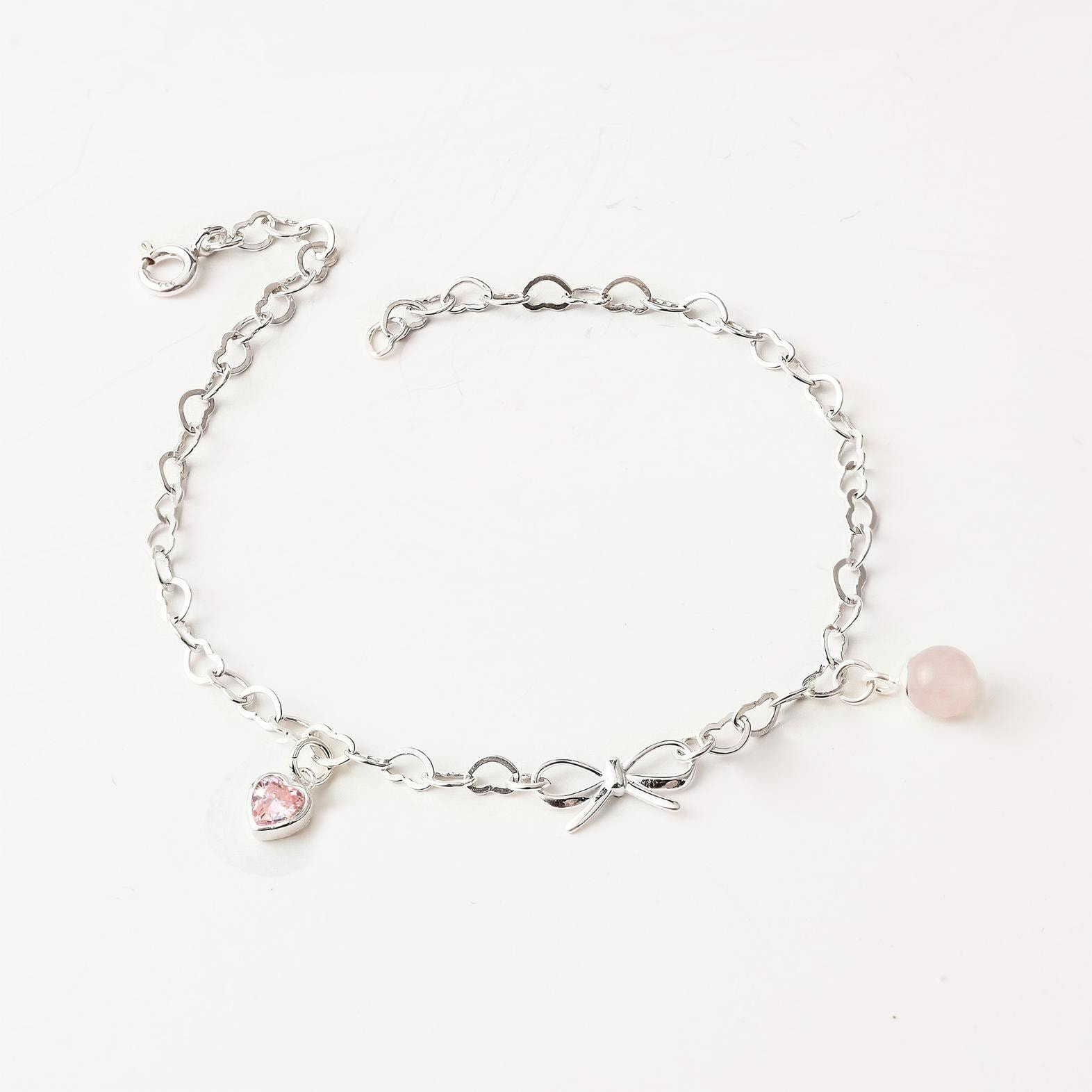 Vòng Tay Sincera Hearty Bowtie | Bạc s925 Mix Đá 1