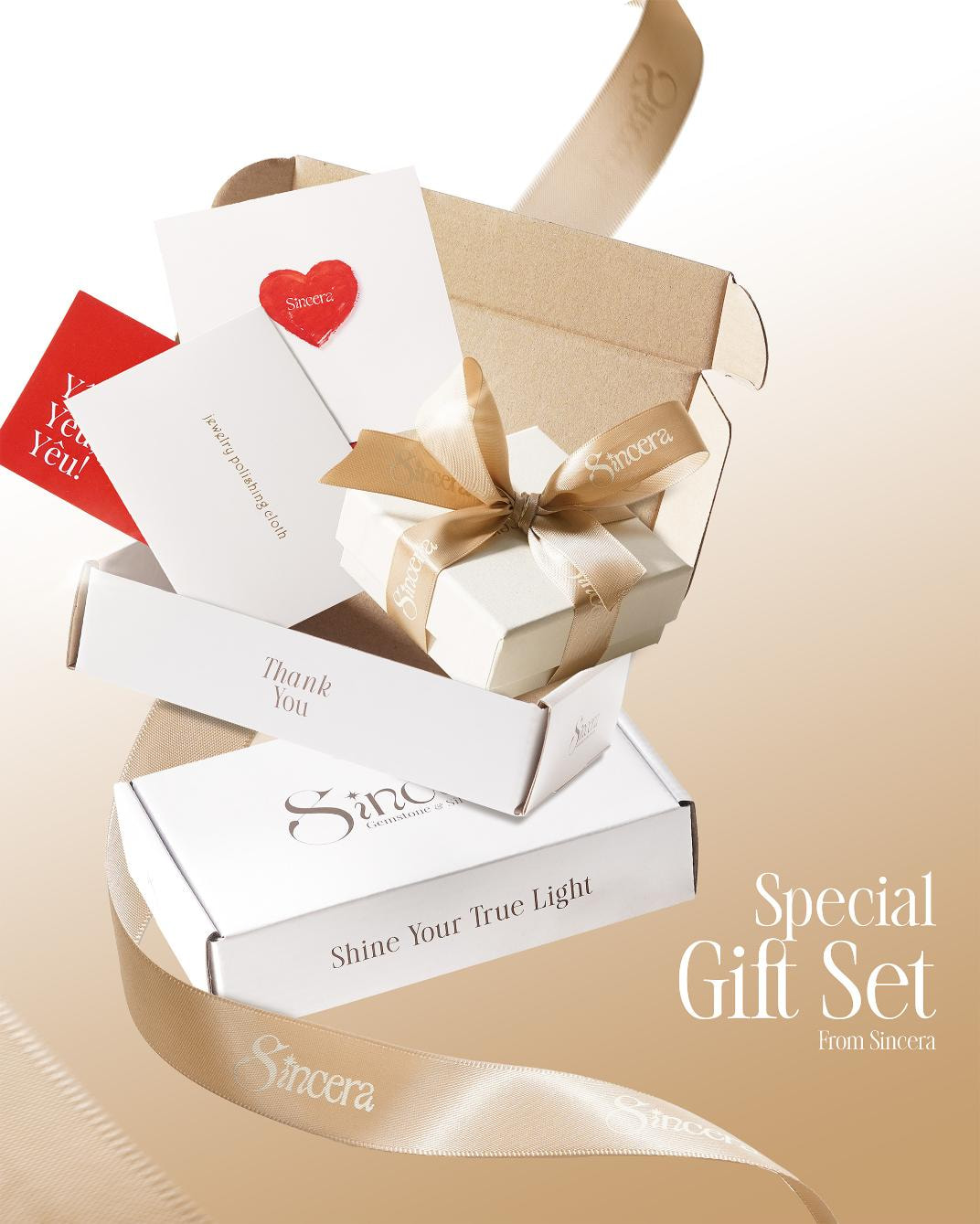 Set Gói Quà Và Thẻ Ghi Lời Nhắn Sincera | (Không Trang Sức) 1