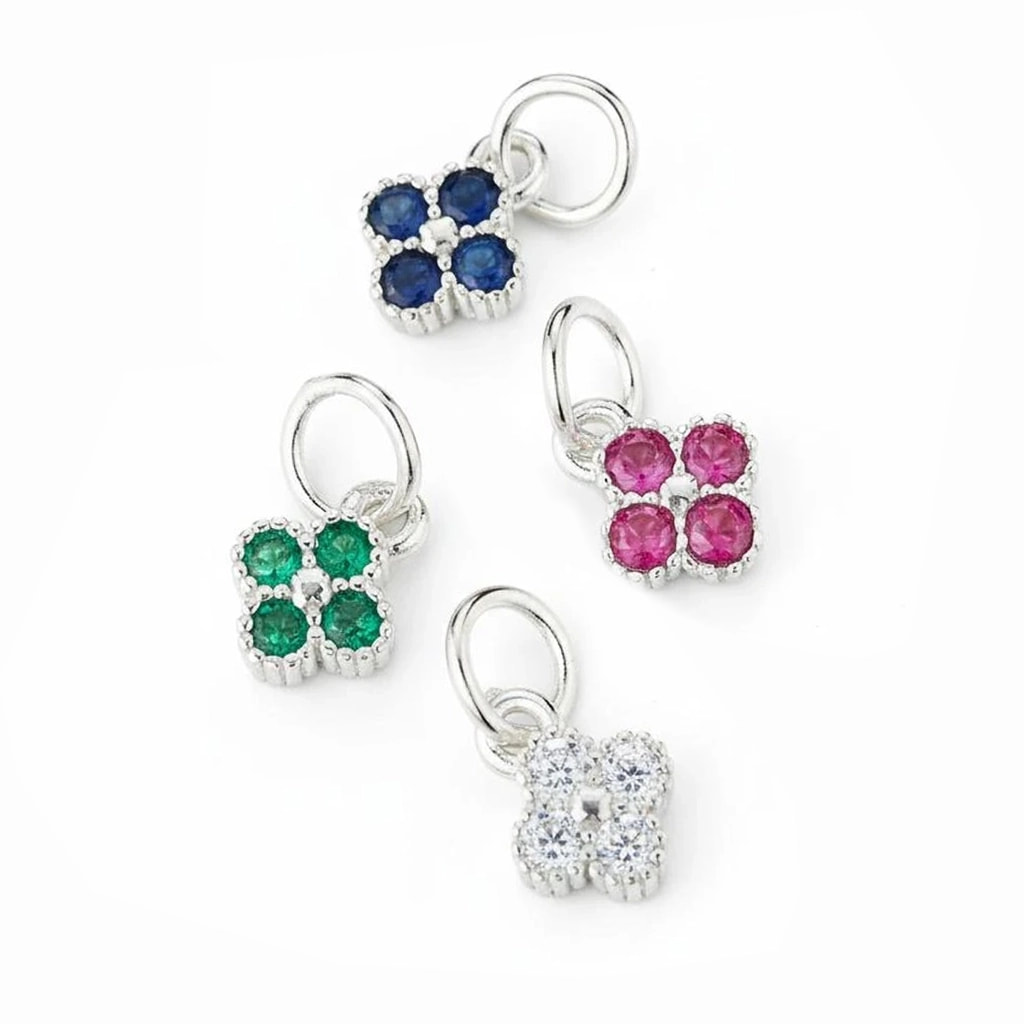 Charm Sincera Clover Đính Đá CZ | Bạc S925 3