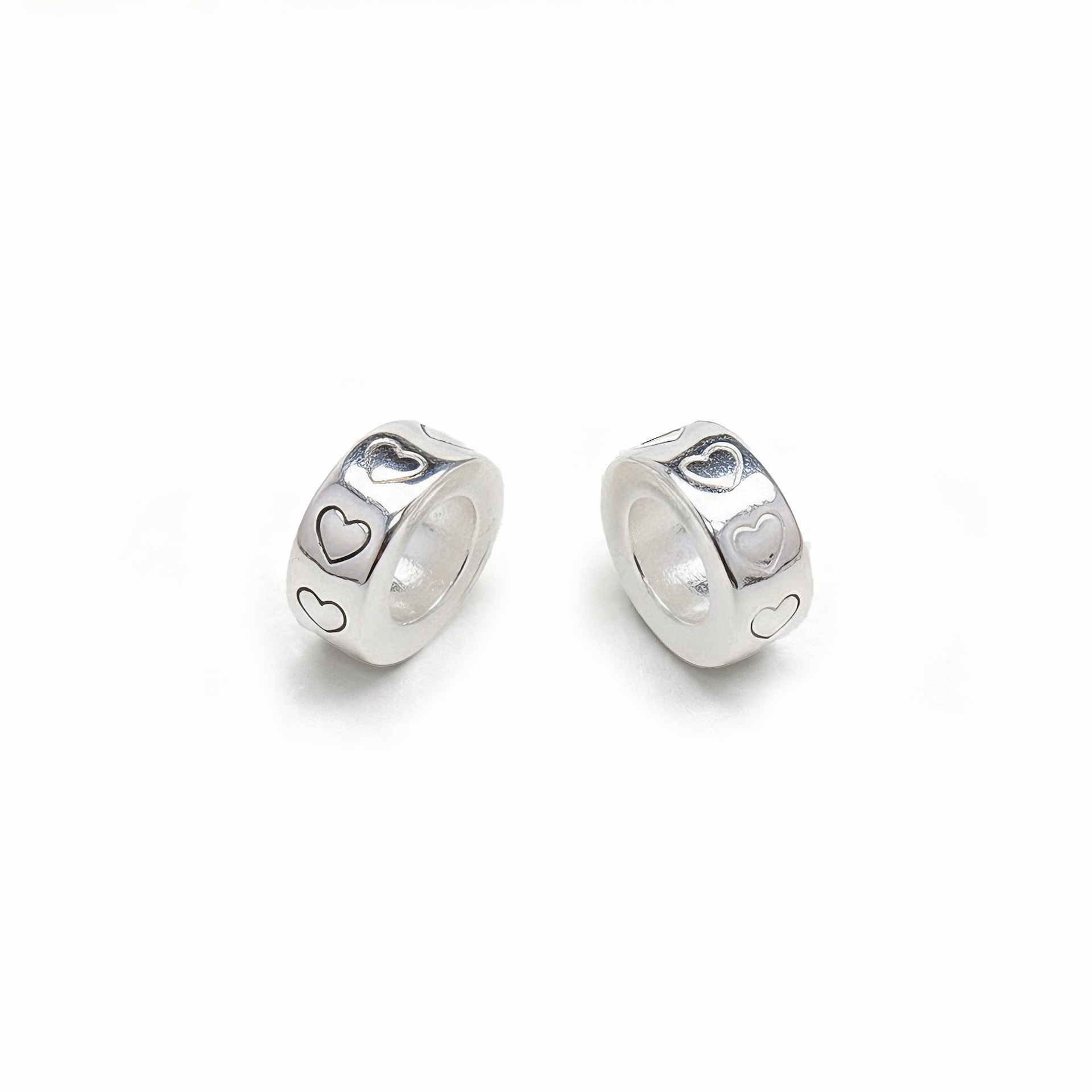Hạt Charm Xỏ Tim Bạc s925 Sincera 1
