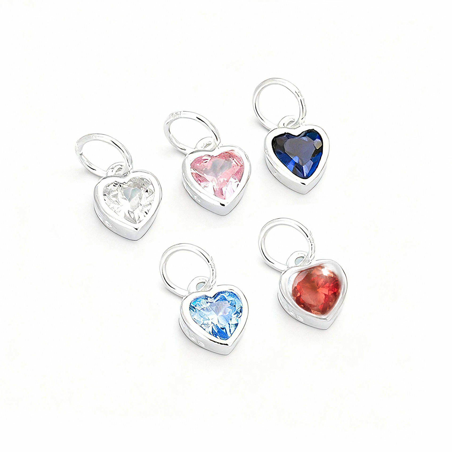 Charm Sincera Tim Bạc s925 Khảm Đá Cz 3