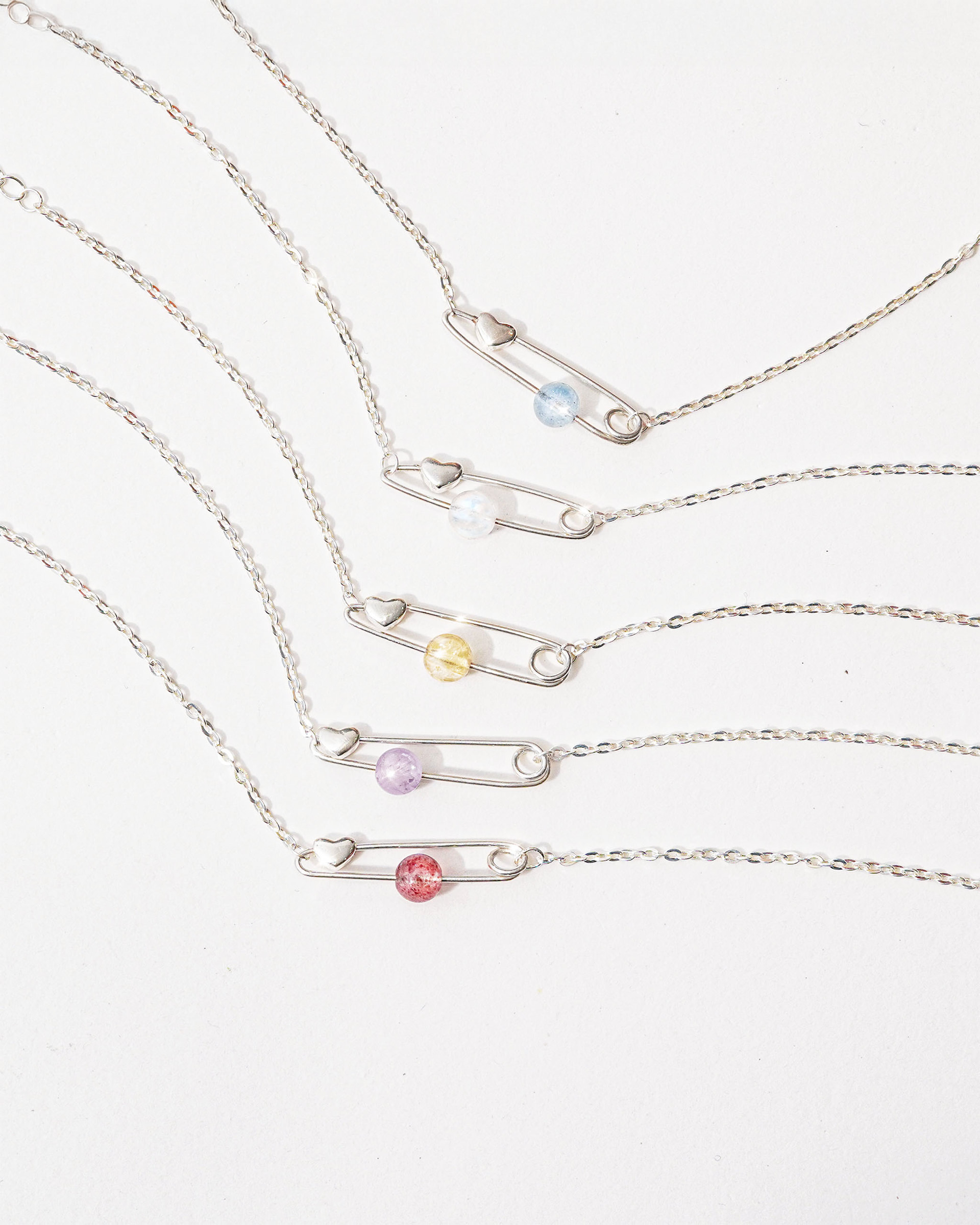 Vòng Tay SINCERA Safety Pin | Bạc s925 Mix Đá 2