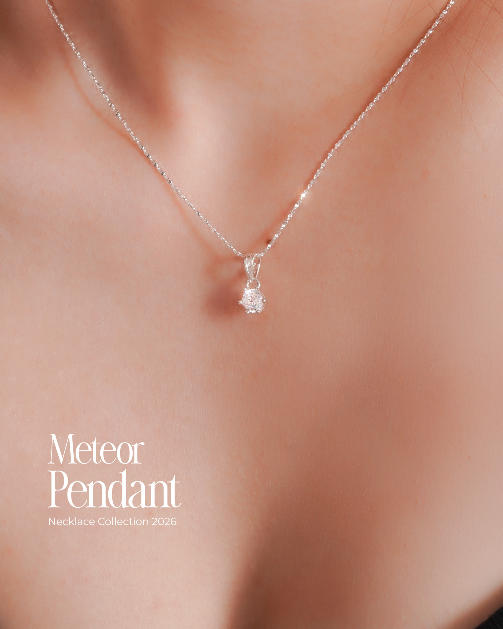 Mặt Dây Chuyền Bạc Tròn Đính Đá Cz 5 Li - Sincera PT-APXM350 1