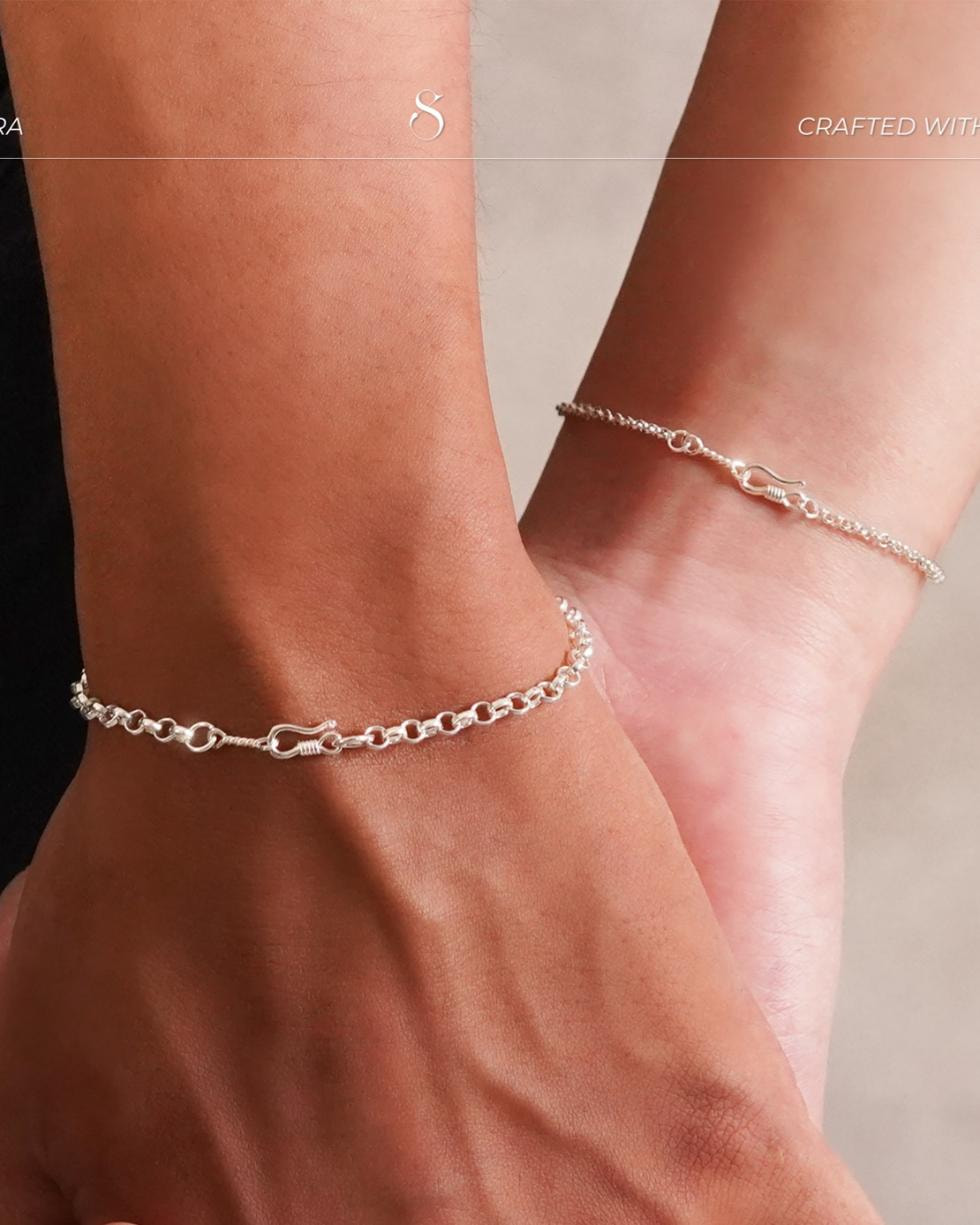 Vòng Tay Rolo Chain Khóa Shook x Khóa Rope 1