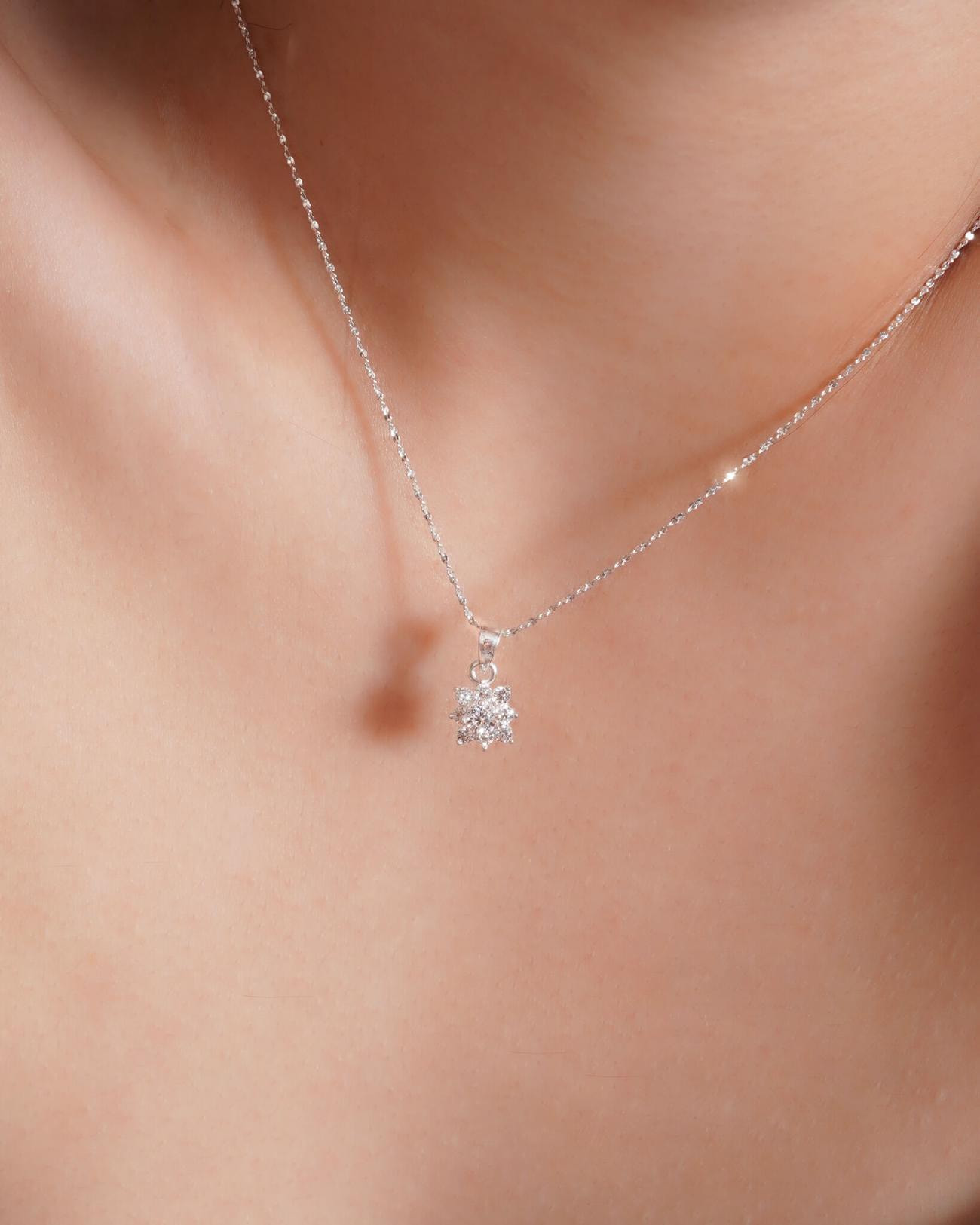 Dây/ Mặt Dây Chuyền Sincera Flake | Bạc s925 1