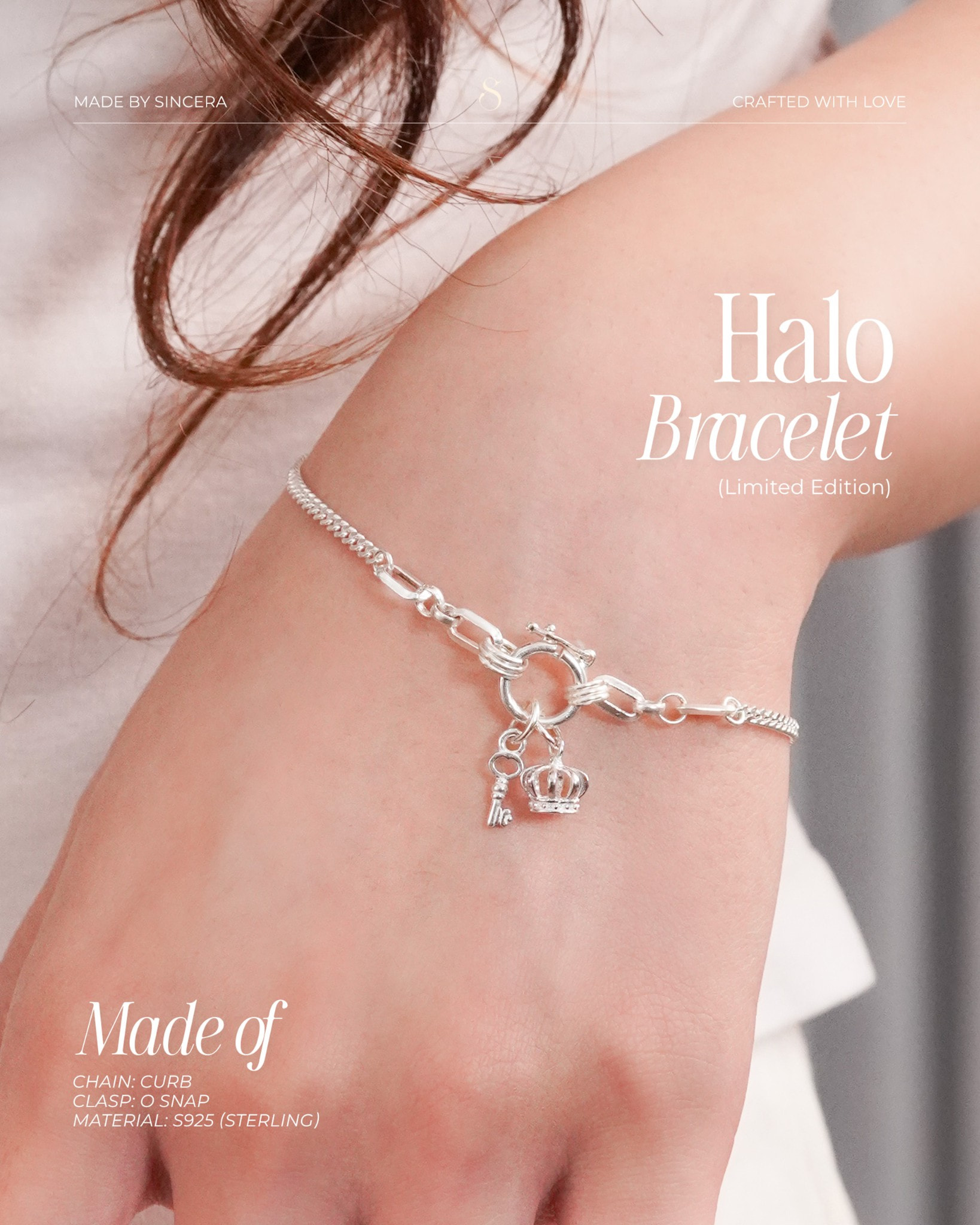 Vòng Tay Sincera Halo | Không Charm 4